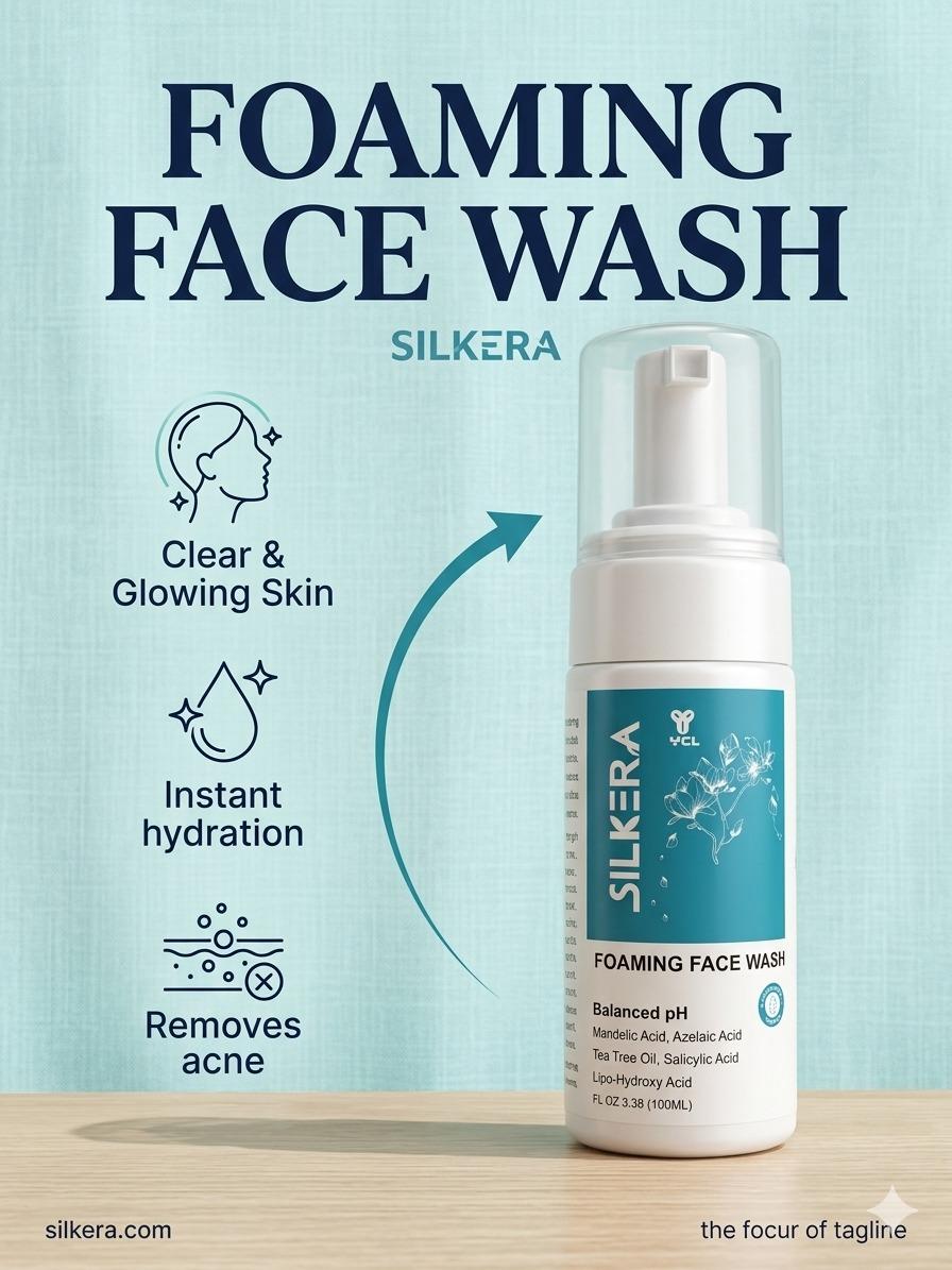 Silkera Foaming Facewash - Image 4